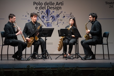 Inaugurazione congiunta dell'a.a. 2025/2026 - 27/03/2026 <br> CLEM Saxophone Quartet. Foto: Antonio Viscido