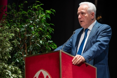 Inaugurazione congiunta dell'a.a. 2025/2026 - 27/03/2026 <br> Eugenio Giani, presidente della Regione Toscana. Foto: Antonio Viscido