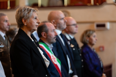 Inaugurazione congiunta dell'a.a. 2025/2026 - 27/03/2026 <br> In primo piano: Rosa Maria Di Giorgi, Presidente Conservatorio di Musica “Luigi Cherubini” di Firenze. Foto: Antonio Viscido