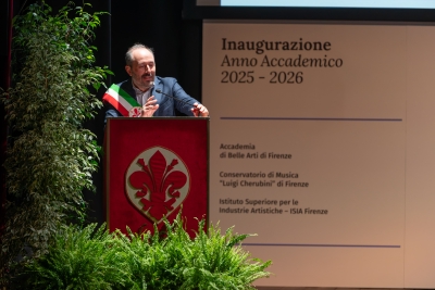 Inaugurazione congiunta dell'a.a. 2025/2026 - 27/03/2026 <br> Dario Danti, assessore del Comune di Firenze. Foto: Antonio Viscido