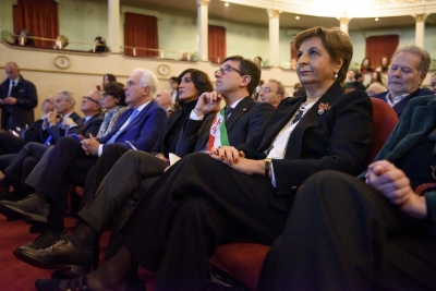 Inaugurazione congiunta dell’a.a. 2022/2023 - 09/01/2023 <br>Da destra: Rosa Maria Di Giorgi, Dario Nardella, Anna Maria Bernini e Eugenio Giani. Foto: Antonio Viscido